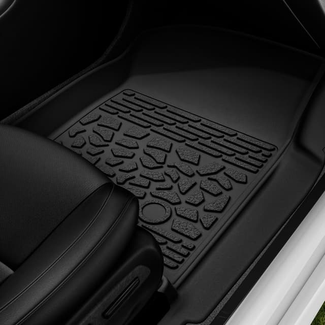 Detalle de AUTOSAVER88 TPE All-Weather Floor Mats for 2022-2026 Ford Maverick Hybrid (Black)