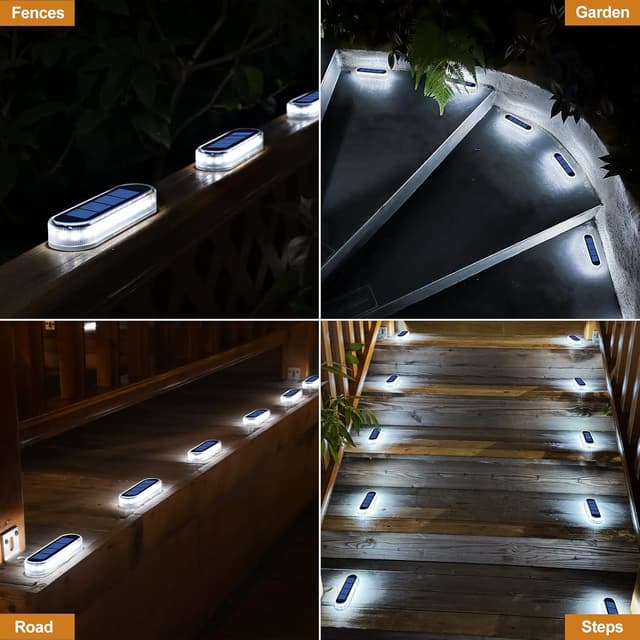 Detalle de YiLaie Luci Solari da Giardino con accensione automatica, 5700K, IP68 (4 pezzi)