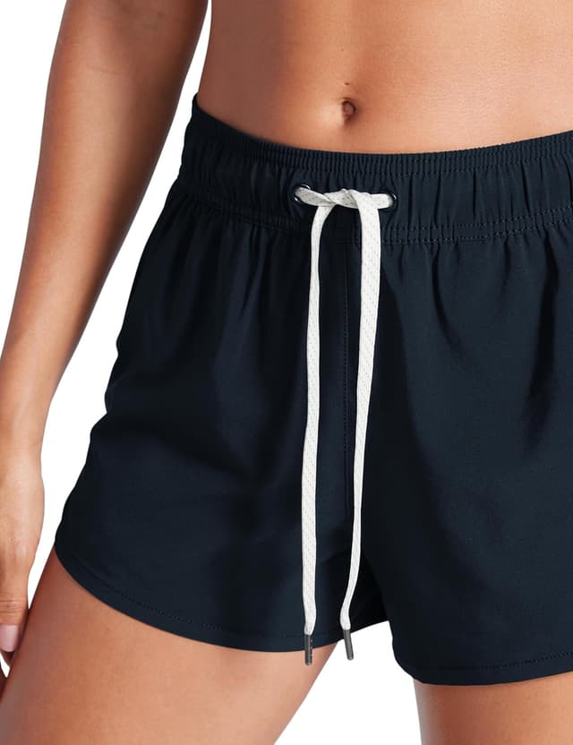 Detalle de CRZ YOGA – Short de bain femme 3" à séchage rapide, fente latérale et doublure