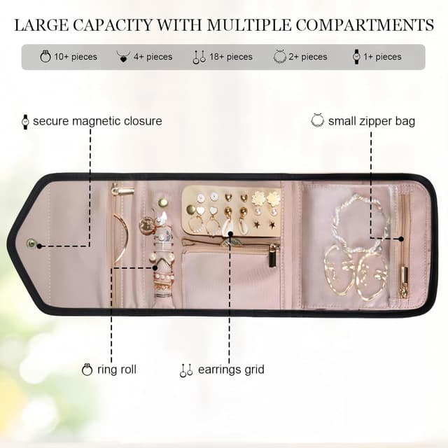 Detalle 1 de Aucuu Portáti Bolsa de Joyas 16x14 cm