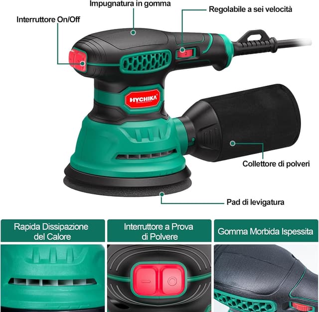 Thumbnail 5 de HYCHIKA Levigatrice Orbitale 300W 12000OPM