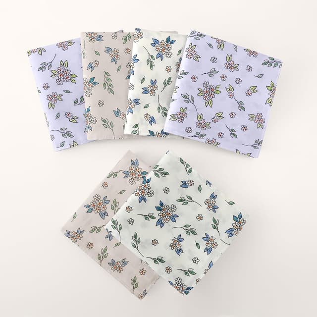 Thumbnail 1 de Mouchoirs HOULIFE à fleurs vintage