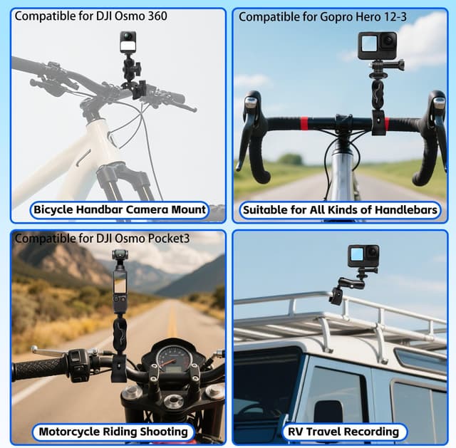 Thumbnail 4 de Insta360 X5 Bike Tail Mount Kit 47" selfie pole