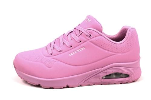 Detalle de Skechers Uno Pink Durabuck Mesh para mujer (talla 38 EU) con cierre de velcro