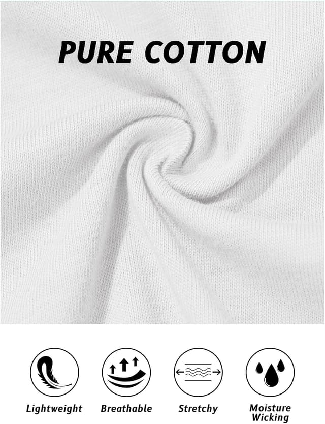 Detalle de TACVASEN Langarmshirts für Damen aus Baumwolle mit Rundhalsausschnitt – klassisches Basic für Yoga & Alltag