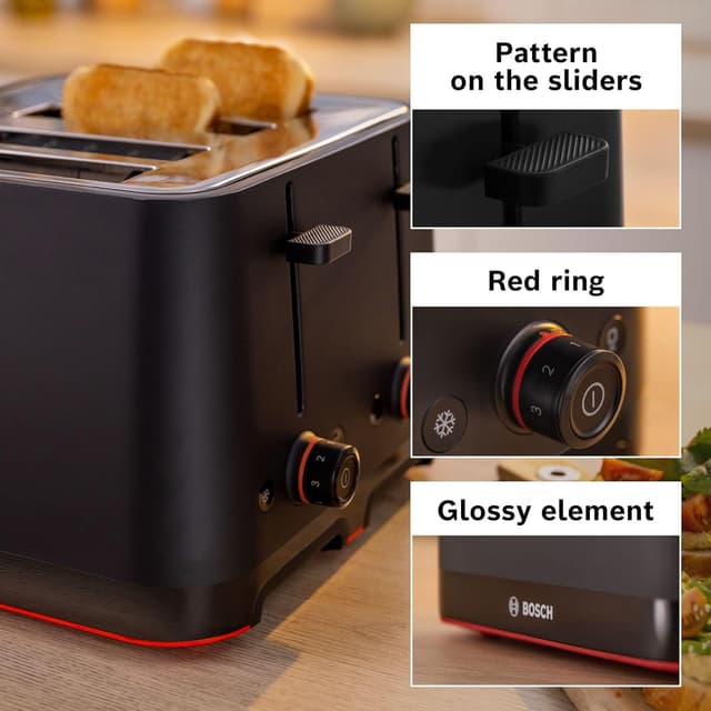 Thumbnail 5 de Bosch MyMoment Infuse TAT3M143GB 4-slice toaster