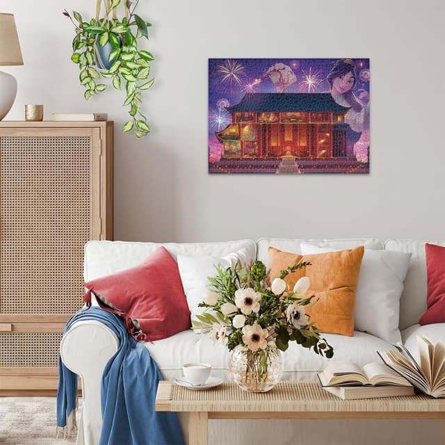 Detalle 2 de Ravensburger Puzzle 1000 Pezzi Disney Princess: Mulan, puzzle per adulti +14 anni (70 x 50 cm)