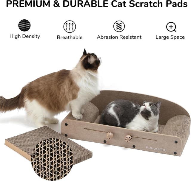 Detalle de FUKUMARU 66 cm Cat Scratcher Lounge Bed