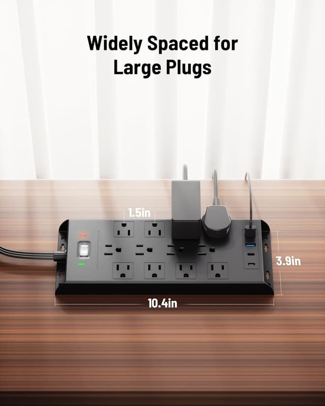 Thumbnail 5 de LeZone Surge Protector Power Strip 4800J, 12-Outlet ๐