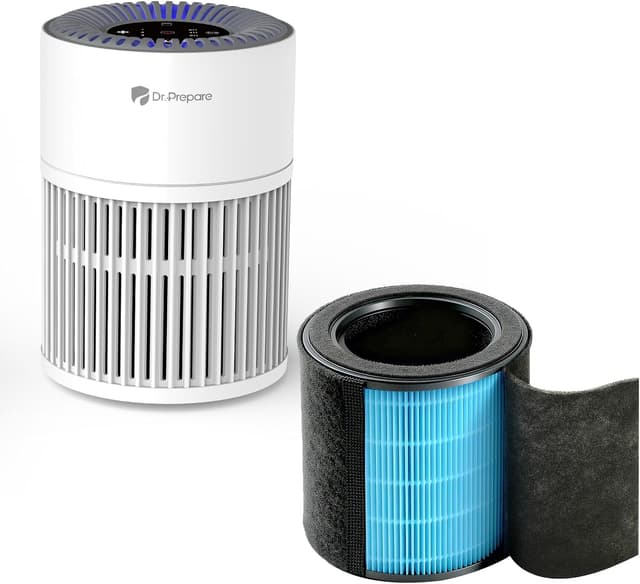 Detalle 2 de Dr.Prepare Air Purifier Filter Replacement (3-Stage HEPA H13 with Washable Pre-Filter & Activated Carbon)
