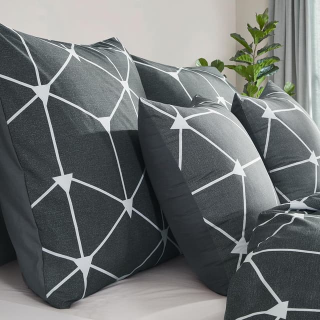 Detalle 2 de RUIKASI Bettwäsche 220x240 Set Anthrazit