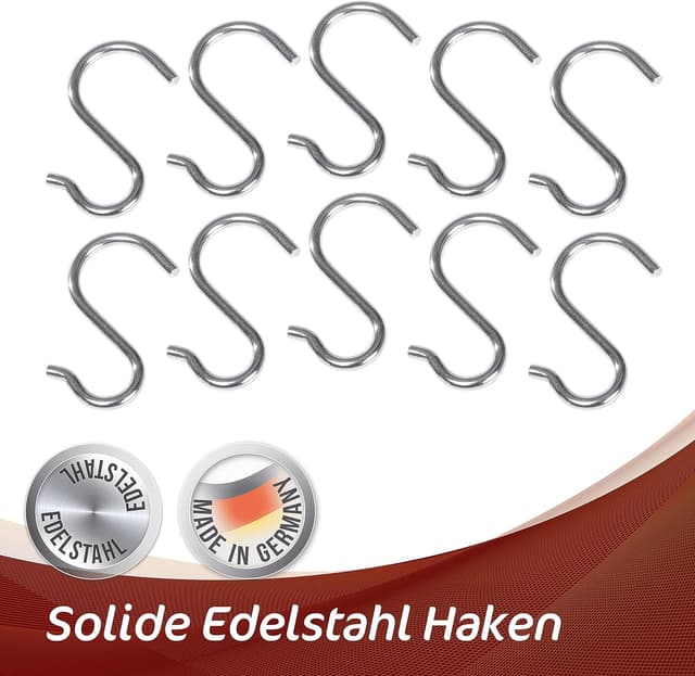 Thumbnail 4 de 4smile S-Haken Edelstahl 10er Set Küche
