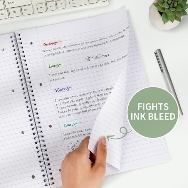 Detalle de Umriox A4 notebook with 160 pages, lined