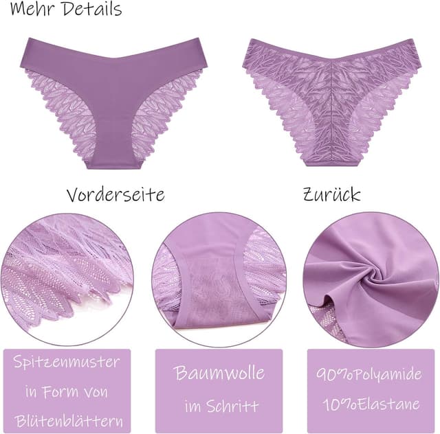 Thumbnail 6 de FINETOO Seamless Slips Damen Nahtlose Unterwäsche