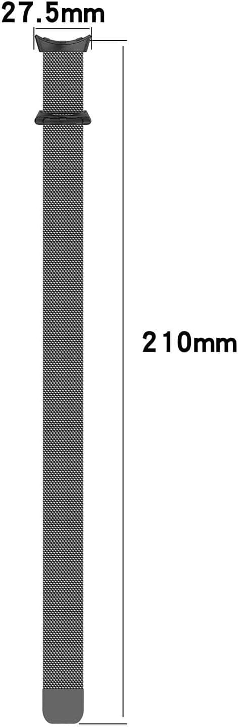 Detalle de Panda Bobo Metal Strap for Google Pixel Watch 2 / Pixel Watch — Milanese Stainless Steel Mesh Replacement Band