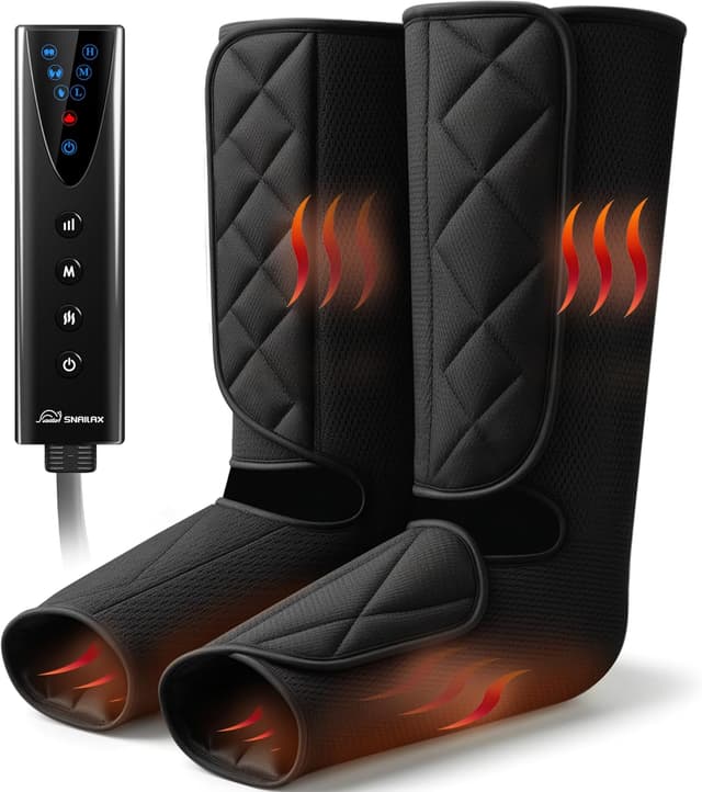 Detalle de Snailax Leg Massager with Heat and Compression for Calves and Feet