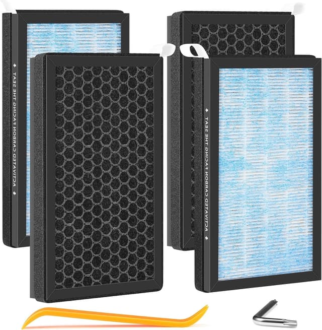 Detalle de ShufudeJa 4-Pack Cabin Air Filter for Tesla Model 3 and Model Y (2016–2024)