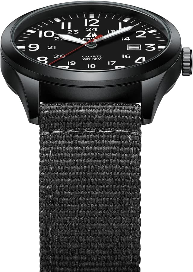 Thumbnail 6 de LN LENQIN 42 mm Militär Herren Uhr