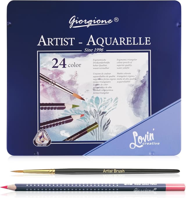 Detalle de Surcotto watercolour pencils 24-colour set