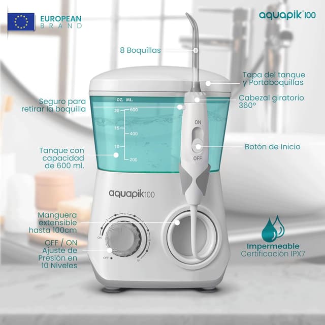 Thumbnail 2 de Boston Tech Aquapik100 600 ml irrigador dental 🌊