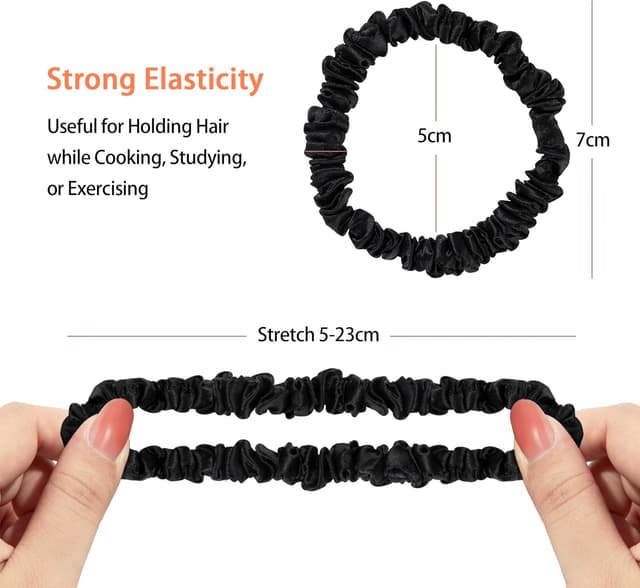 Thumbnail 3 de Townssilk Scrunchies seta 22 momme 5 pezzi 🎀