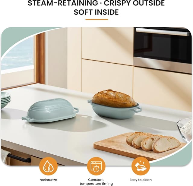 Thumbnail 4 de FRRLY Enameled Cast Iron Dutch Oven 2.8 QT 🍲