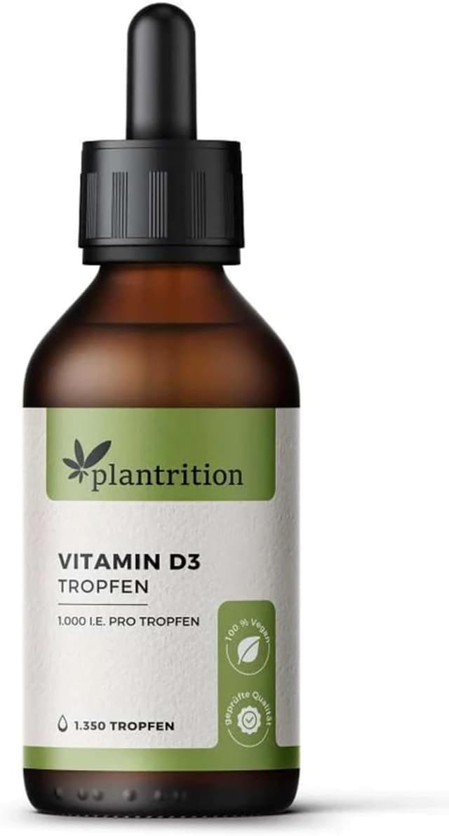 Detalle de Plantrition Vitamin D3 Tropfen Vegan 1000 I.E.