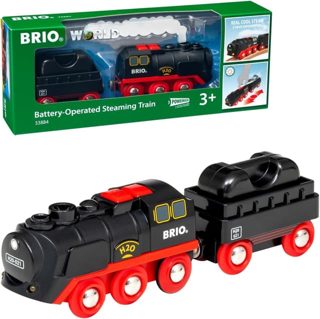 Detalle de BRIO World Battery-Operated Steaming Train