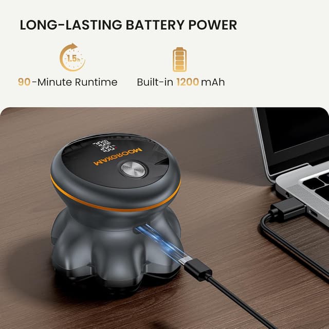 Detalle de Maxgroom Head Shavers for Men (7D Waterproof) – Electric Head Shaver for Bald Men with Flexible Blade and Type-C Charging