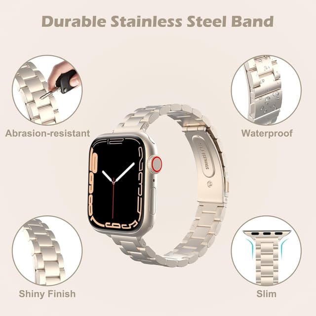 Detalle de MoKo slim metal band for Apple Watch 42mm