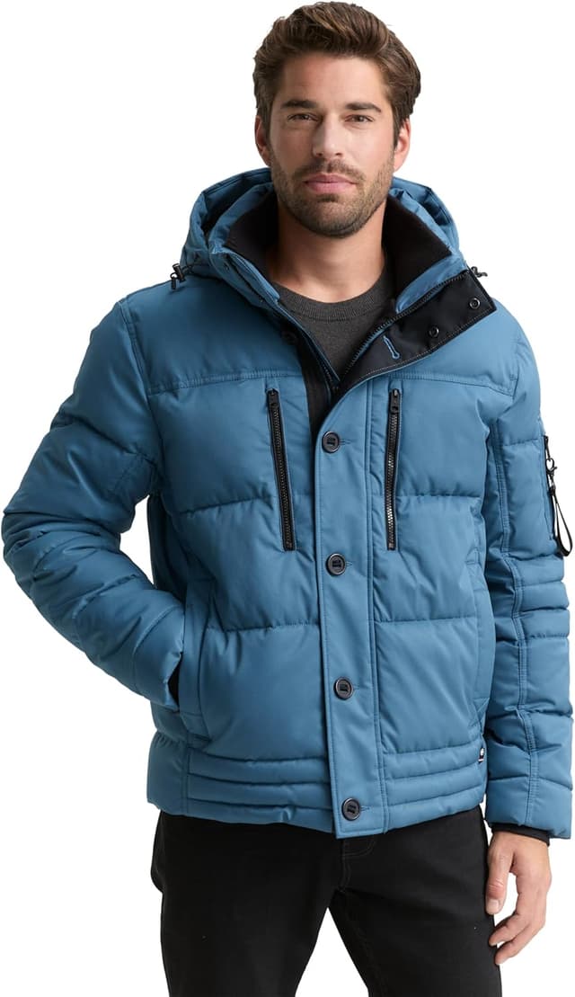 Detalle de TOM TAILOR 1046971 Giacca Uomo: comfort e vestibilità pensati per l’uso quotidiano