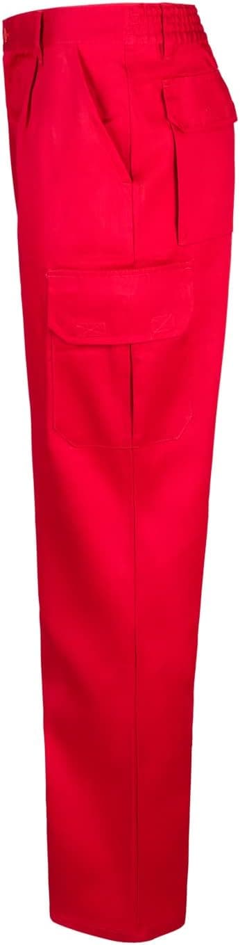 Detalle 2 de Velilla 345 Pantalón Multibolsillos Rojo Talla 38
