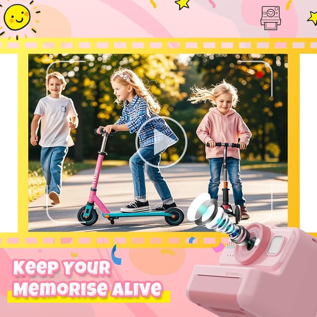 Detalle 2 de HiMont Kinderkamera Sofortbild 1080P mit 32 GB