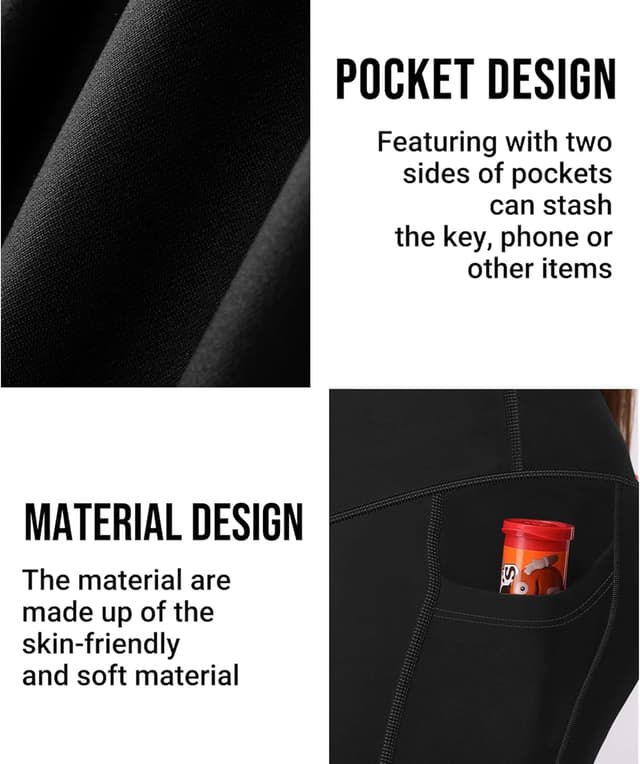 Detalle de Mirity Girls Leggings for Kids with 2 Pockets for Yoga, Workout & Everyday Wear