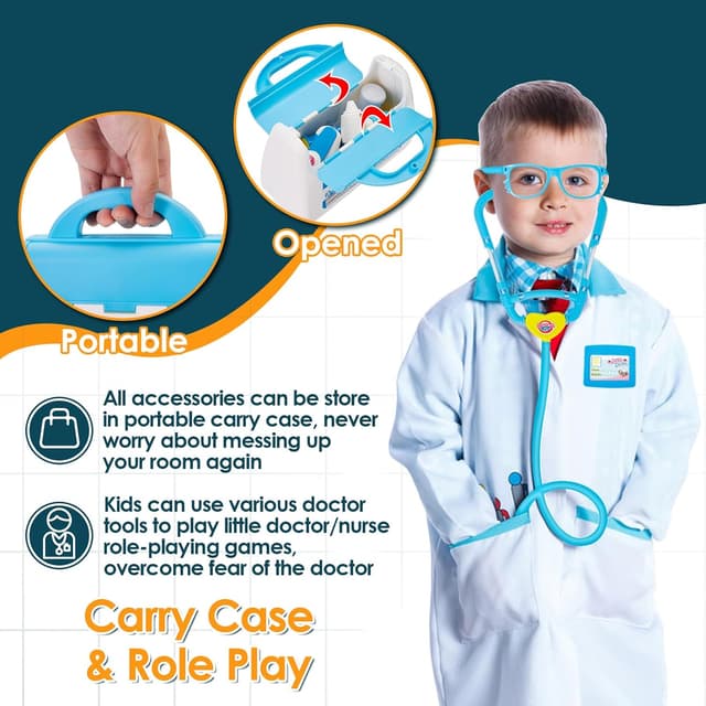 Thumbnail 3 de BUYGER 16 Pcs Kids Doctor Set