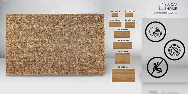 Thumbnail 1 de LUCA HOME Felpudo fibra de coco 40x70 cm