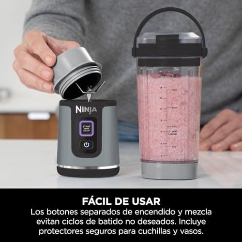 Thumbnail 11 de Ninja Blast Batidora portátil BC151EUBK 530 ml y tapa antigoteo