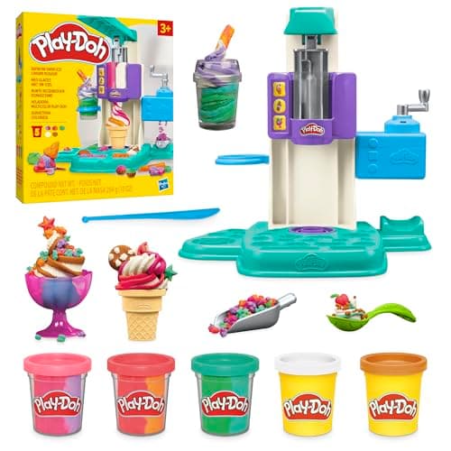 Imagen de Hasbro Play-Doh Heladería multicolor — 5 botes de plastilina en OfertitasTOP