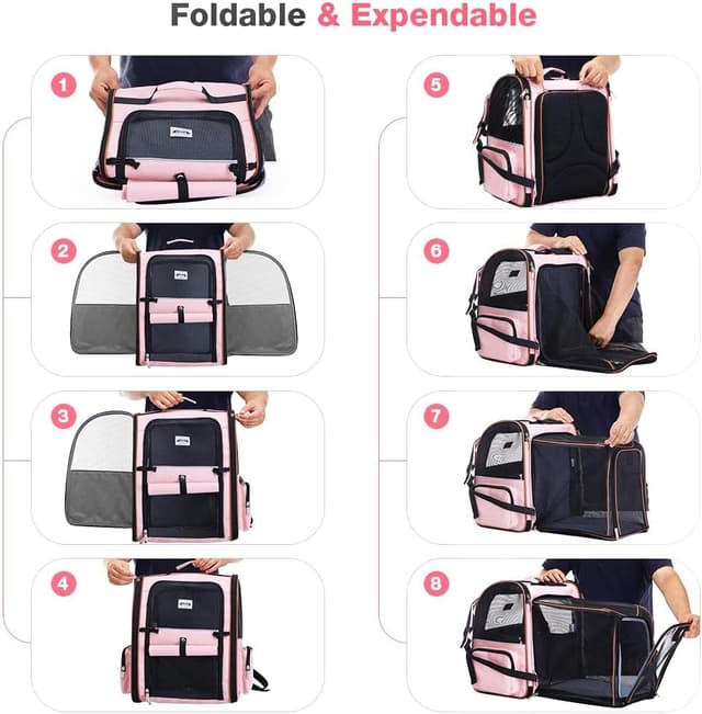 Thumbnail 5 de Lekespring Katzenrucksack erweiterbar 32×28,4×42 cm