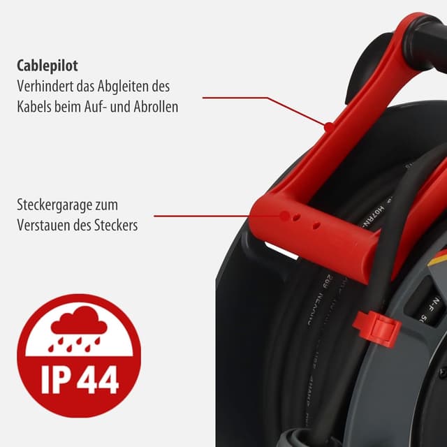 Detalle 2 de Brennenstuhl Garant Avvolgicavo CEE 1 V2 IP44 30 m