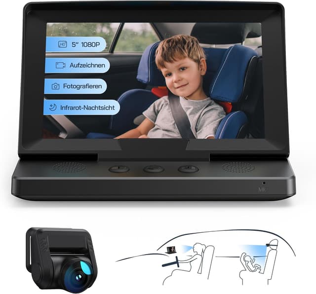 Detalle de WOLFANG WB01 Baby-Autokamera 1080P