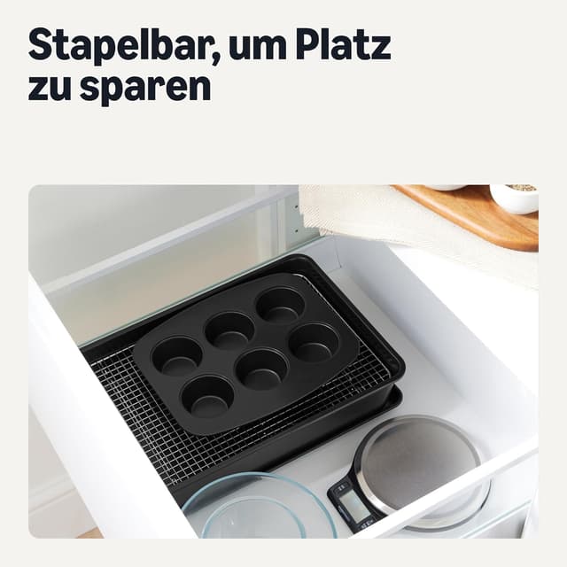 Thumbnail 5 de Amazon Basics Antihaft-Backformen 6-teiliges Set ⌛