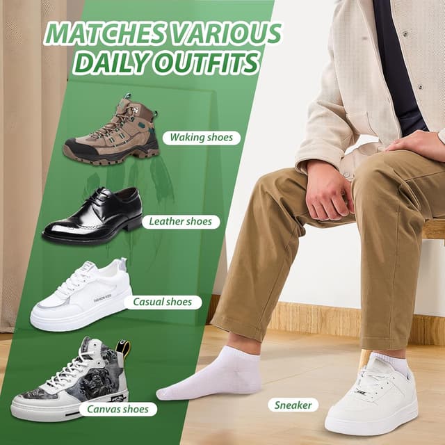 Detalle 2 de Bamboo trainer socks 10 pairs for comfort