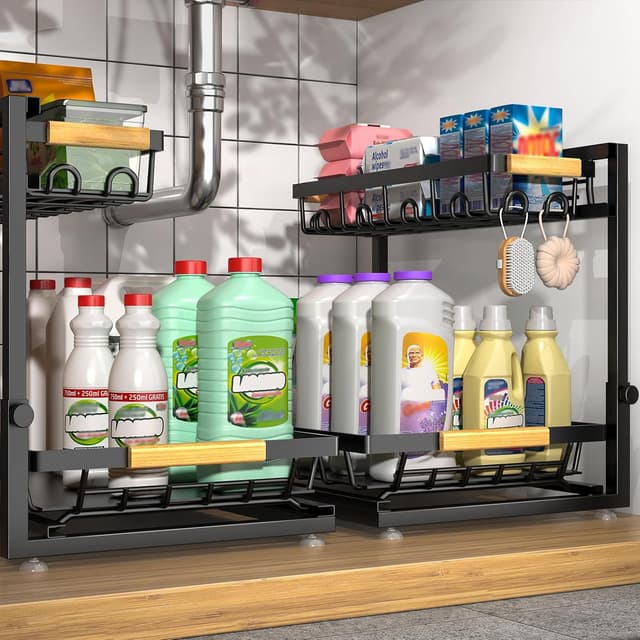 Detalle de Sevenblue 2-Pack Under Sink Organizer