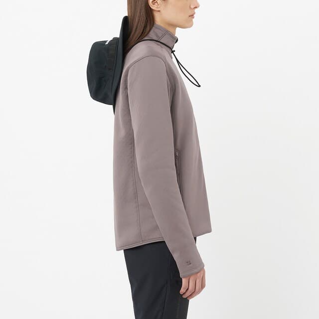 Thumbnail 2 de Salomon OUTLINE WARM FLEECE FZ W chaqueta intermedia mujer 🧥