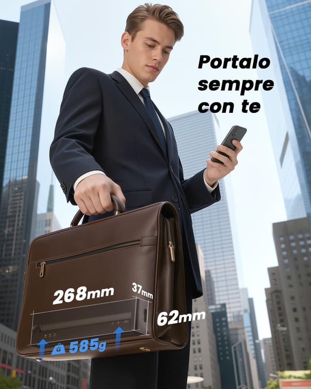 Thumbnail 2 de TATTMUSE Stampante Portatile A4 termica senza inchiostro con Bluetooth per iPhone, PC e USB