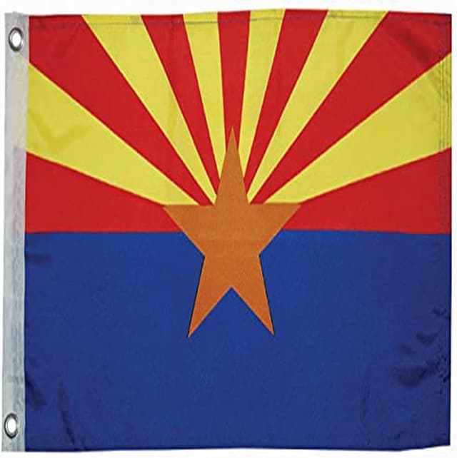 Detalle de Taylor Made Flag 12” x 18” Custom Alabama State Boat Flag with Brass Grommets