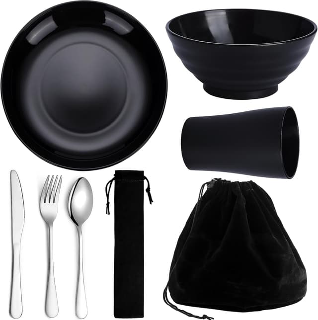 Imagen de Kyraton Juego de cubiertos camping 6 piezas 🍽 en OfertitasTOP