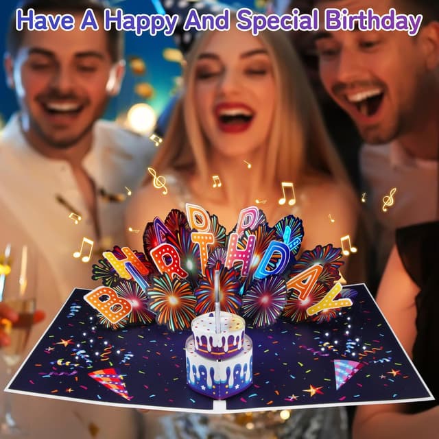 Detalle 2 de WUJUN 3D Musical Birthday Card