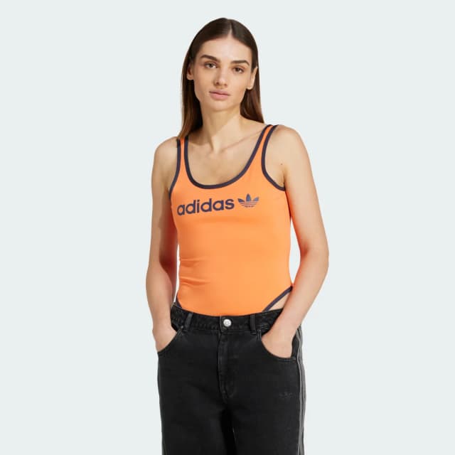 Detalle de Adidas Body Linear Logo naranja